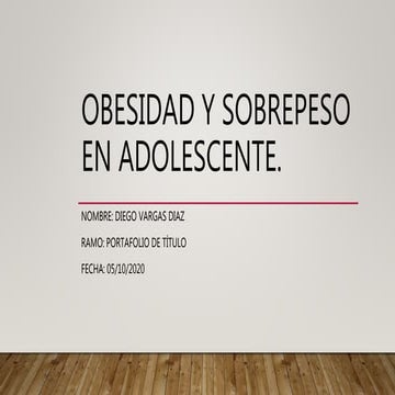 Obesidad en adolescentes