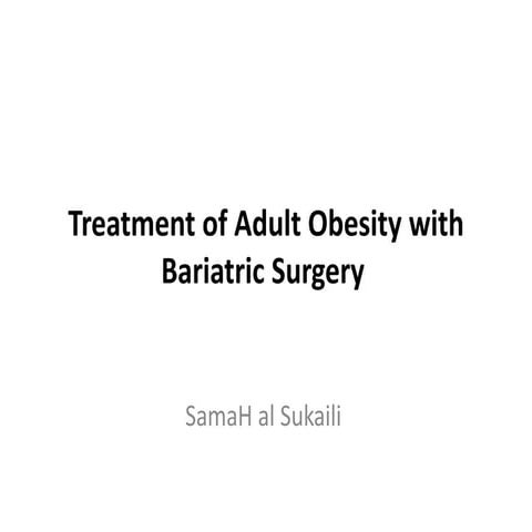 Laparoscopic Bariatric Surgery | PDF
