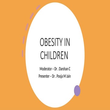 Childhood obesity | PPTX