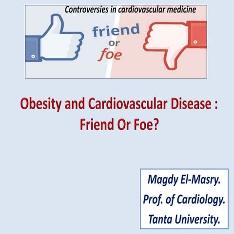 Obesity and Cardiovascular Diseases | PPT