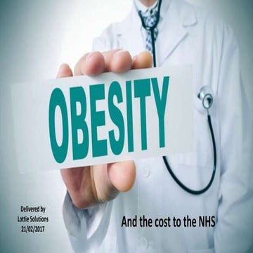 Obesity and cost to nhs