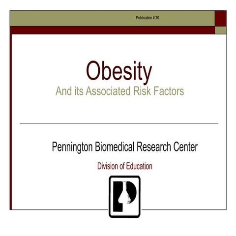 Obesity and risk factor | PPT