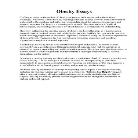 Obesity Essays.pdf