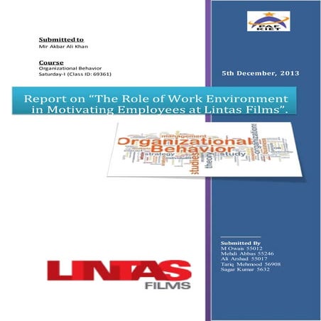 Lintas Films Project Report