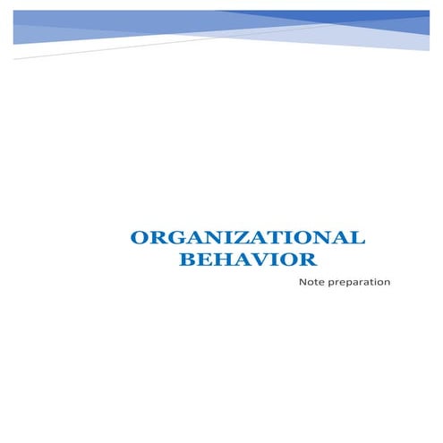 Ob full note preparation