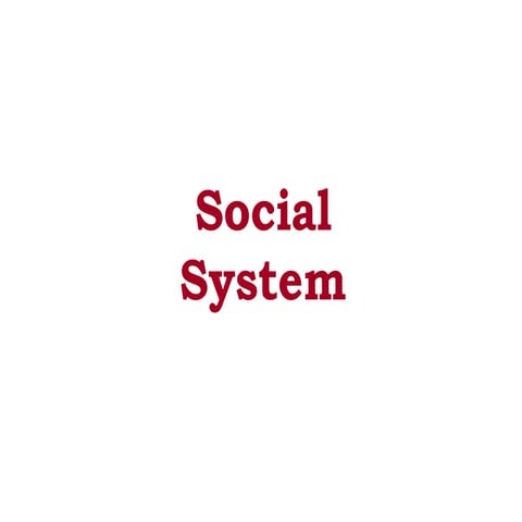 Ob handout social system_Organizational behavior | PDF
