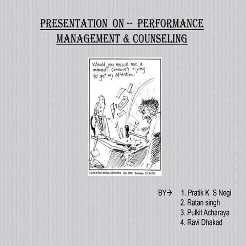 Ob Hrd Performance Mgment And Councling   Pratik Negi