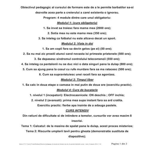 Cursuri de formare a bărbaților adevărați