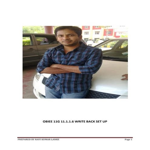 Obiee 11 g 11116 write back set up