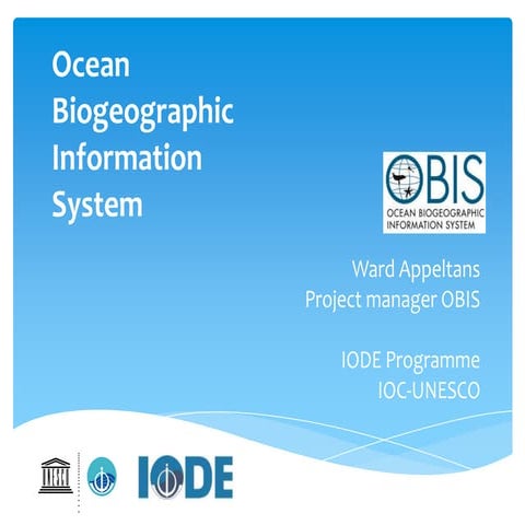 OBIS and Caribbean Marine Atlas