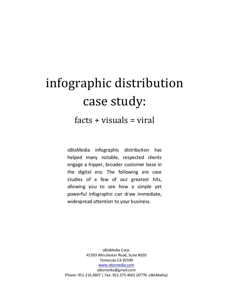 Infographic Distribution Case Studies