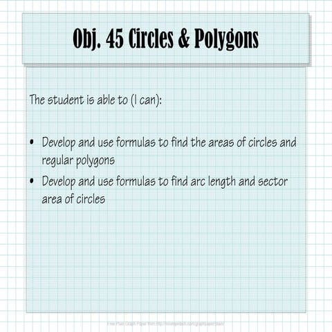 Obj. 45 Circles and Polygons