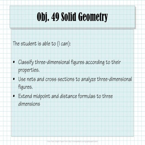 Obj. 49 Solid Geometry