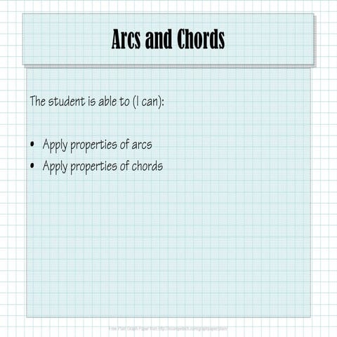 Obj. 49 Arcs and Chords