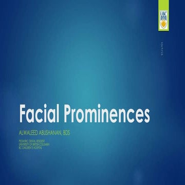 Facial Prominences | PPTX