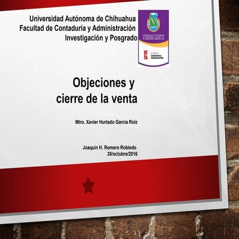 Objeciones y cierre de la venta