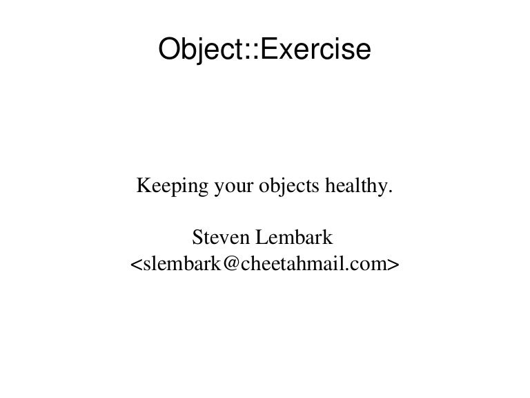 Object Exercise