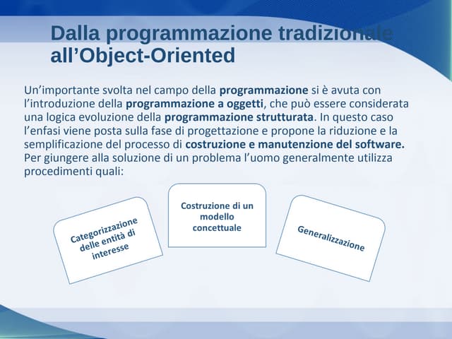 Object oriented