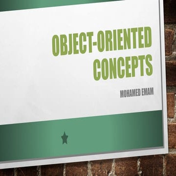 Object Oriented Programming Concepts | PPT