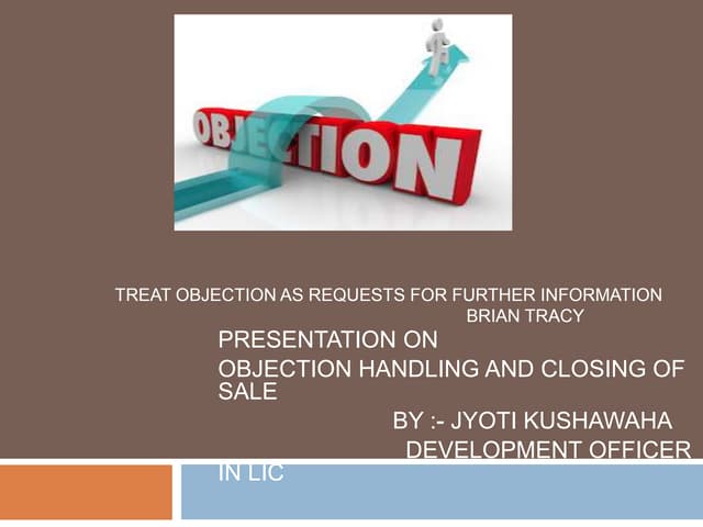 Objection handling
