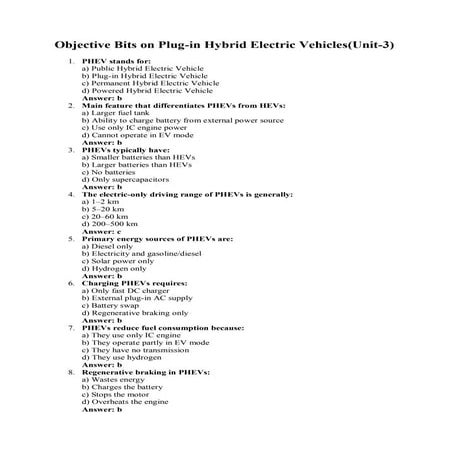 HEV Descriptive Questions  https://www.slideshare.net/slideshow/hybrid-electr...