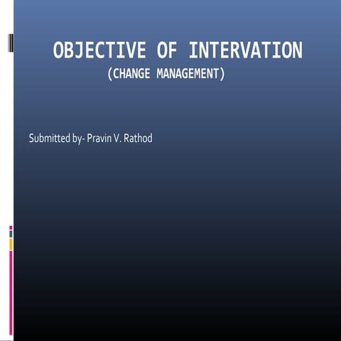 Objective of intervation | PPT