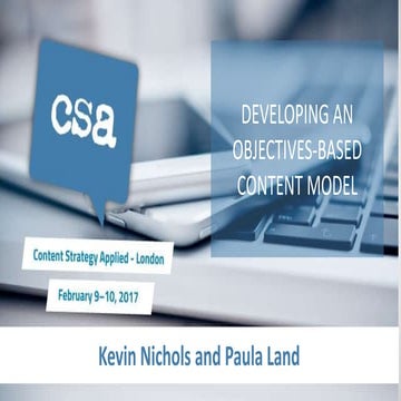 Developing an Objectives-Based Content Model