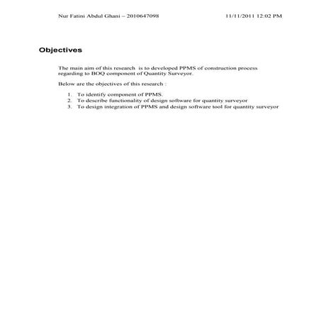 Objectives, methodology, flowchart, and delivarable