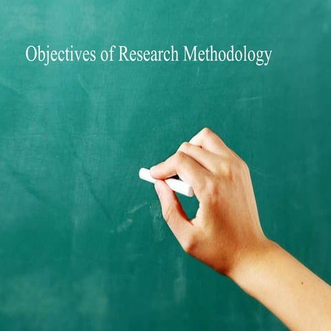 Objectives of research methodology