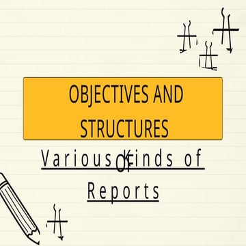 OBJECTIVES & STRUCTURES OF VARIOUS KINDS OF REPORTS.pptx