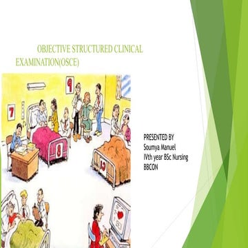 Objective structured clinical examination(osce)