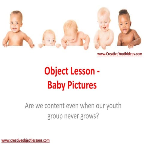Youth Ministry Object Lesson - Managing Priorities | PPTX