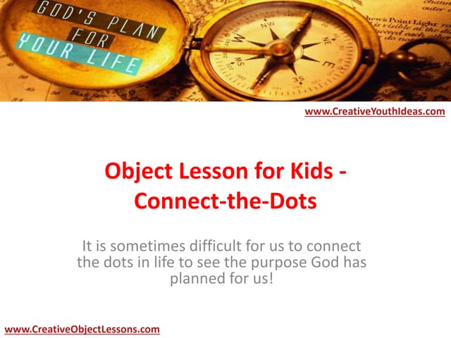 Object Lesson for Kids - Connect-the-Dots