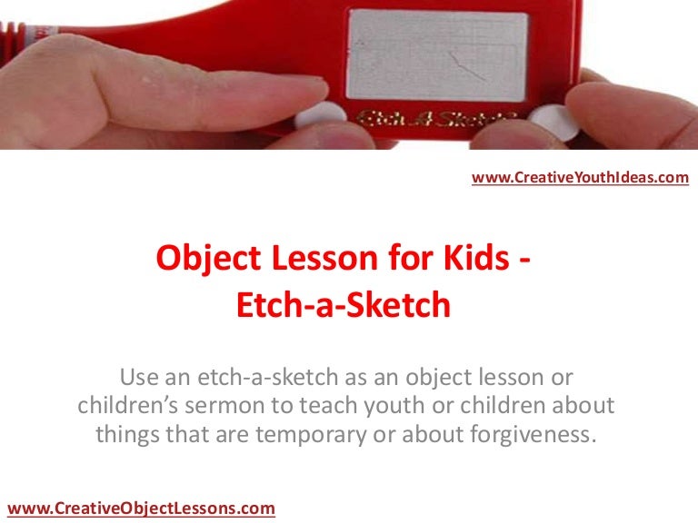 Object Lesson For Kids Etch A Sketch