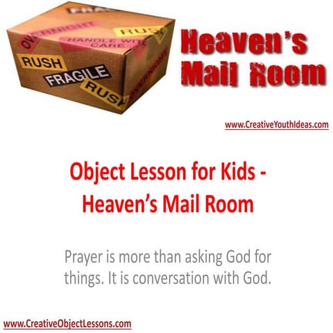 Object Lesson for Kids - Heaven’s Mail Room