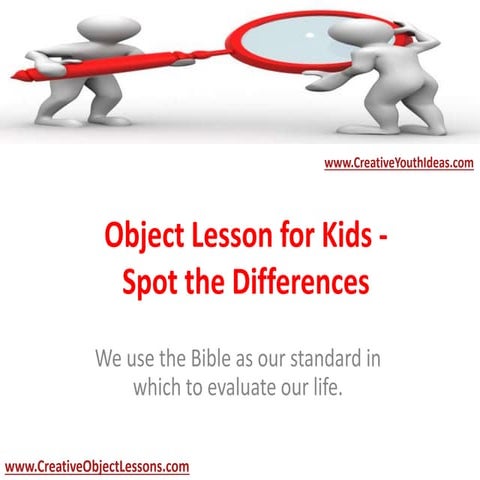 Object Lesson for Kids - Spot the Differences