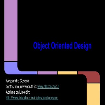 Object Oriented Design
