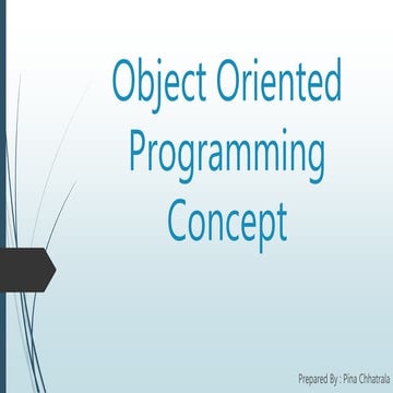 Object oriented programming concept | PPTX