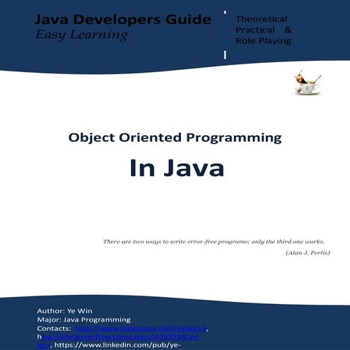 Object+oriented+programming+in+java | PDF