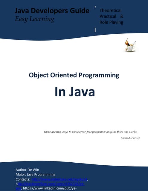 Object+oriented+programming+in+java | PDF