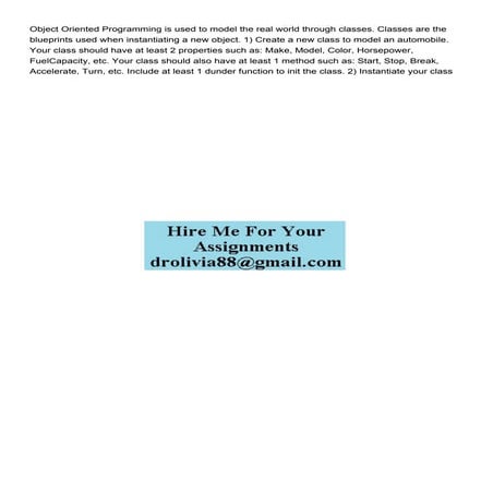 Object Oriented Programming is used to model the real world .pdf