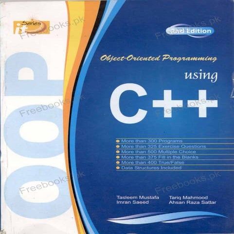 Object Oriented Programming (OOP) using C++(Freebooks.pk).pdf