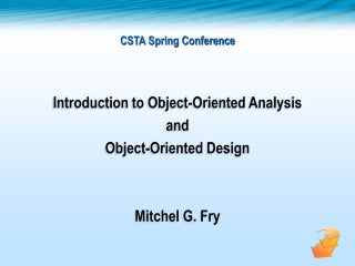 Chapter1 - Introduction to Object-Oriented Programming and Software ...