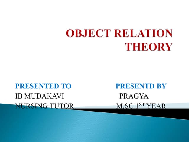 Object relationship theory