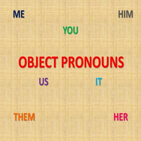 Object pronouns