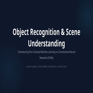 Object Recognition & Scene Understanding | PPTX