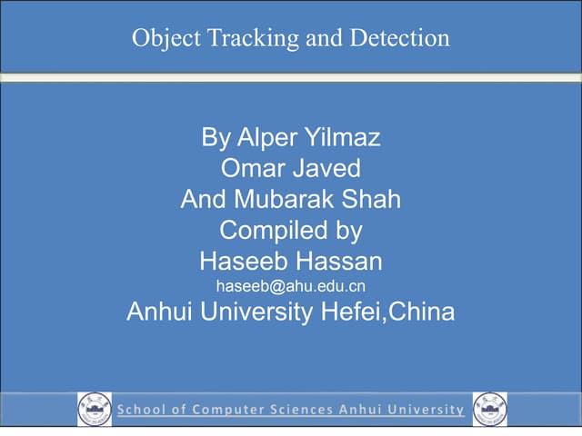 Object tracking a survey