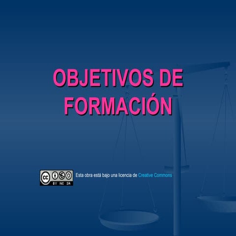 Objetivos De FormacióN