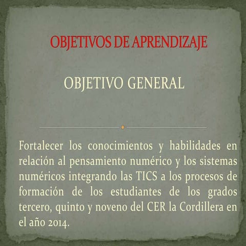 Objetivos de aprendizaje