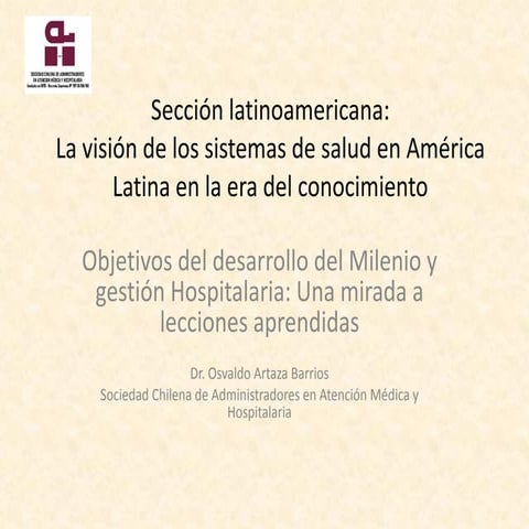 Objetivos del milenio